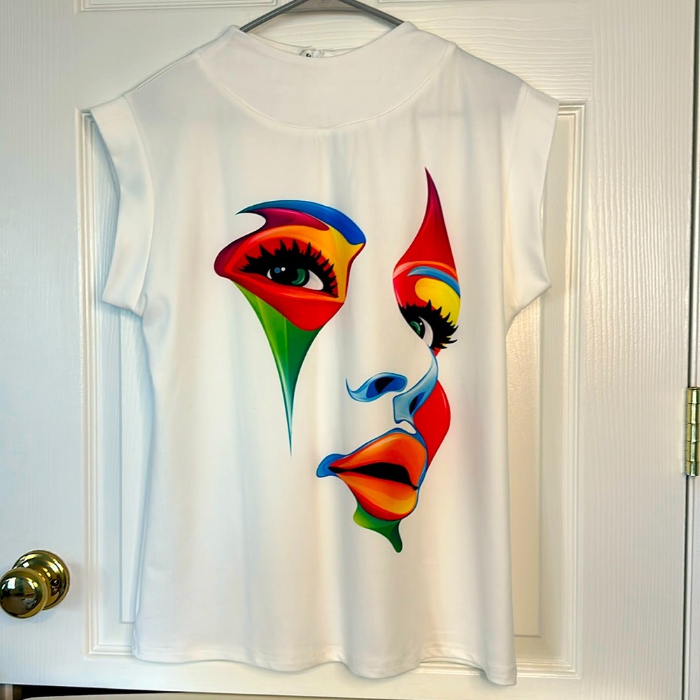 White Blouse/Tee with Profile